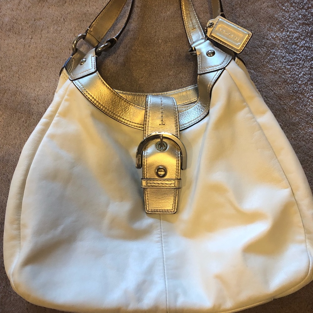 Coach  purse , leather hobo shoulder bag